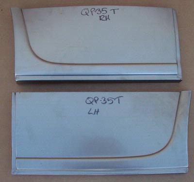 1935 1936 3 Window and Tudor Sedan Rear Quarter Patch Panels Pair