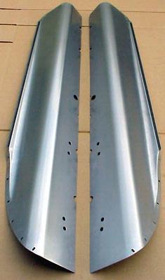 1928 Early Running Board Shields (no hump) Pair
