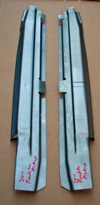 1930 1931 Roadster Pickup Full Length Side Sub-Rails Pair