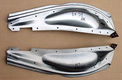 1933 1934 Front Inner Fender Panels All Models Pair