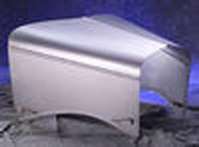 Pickup 1935 1936 Ford  Hood Plain Top, Plain Sides 4 Piece Hood