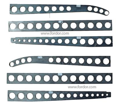 1928 1929 1930 1931 Model A Ford Frame Boxing Plates Drilled, Full Length Set 3/16