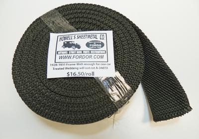 Model A Ford Frame Welt 1928-1931 Treated webbing(will not rot on frame rails)